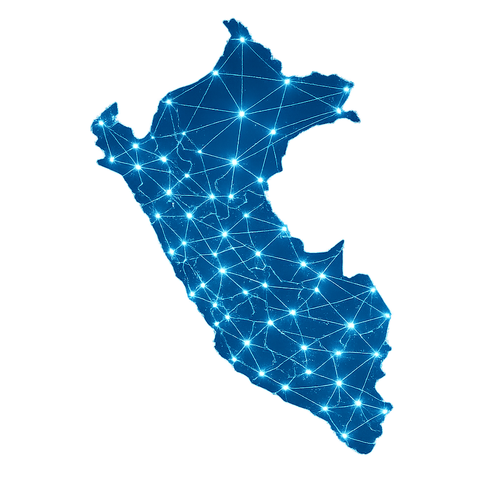 Mapa del Perú con cobertura nacional Integratec